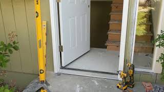 Jeld Wen Front Door Installation  Really crappy products and craftsmanship PART 1 [upl. by Rome]