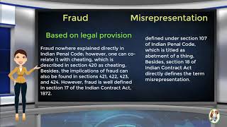 What is Difference Between Fraud amp Misrepresentation [upl. by Htide]