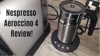 Nespresso Aeroccino 4 Milk Frother Review  Worth upgrading from the Aeroccino 3 [upl. by Yesoj]