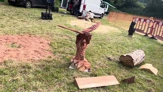 A fabulous range of wooden sculpture at Caerleon festival 2024 [upl. by Botnick]