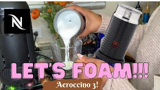 How To Foam Milk With Aeroccino 3 Make Coffee With Foam Tips amp Tricks  Easy Foamed Latte Recipe [upl. by Ytinirt]