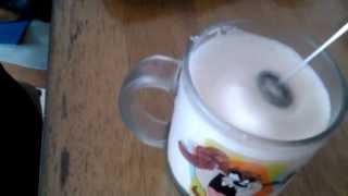 Aerolatte Review Frothing Cold Milk In Under 1 Minute [upl. by Ssirk]